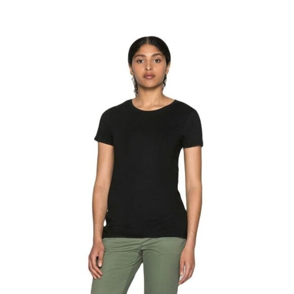 Gap Womens Black Short-Sleeve Crew Neck T-Shirt Size S‎